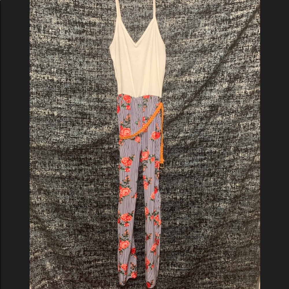 WOMENS FLORAL JUMPSUIT